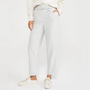 Ann Taylor Size 10 Glacier Gray High Rise Cropped Pants